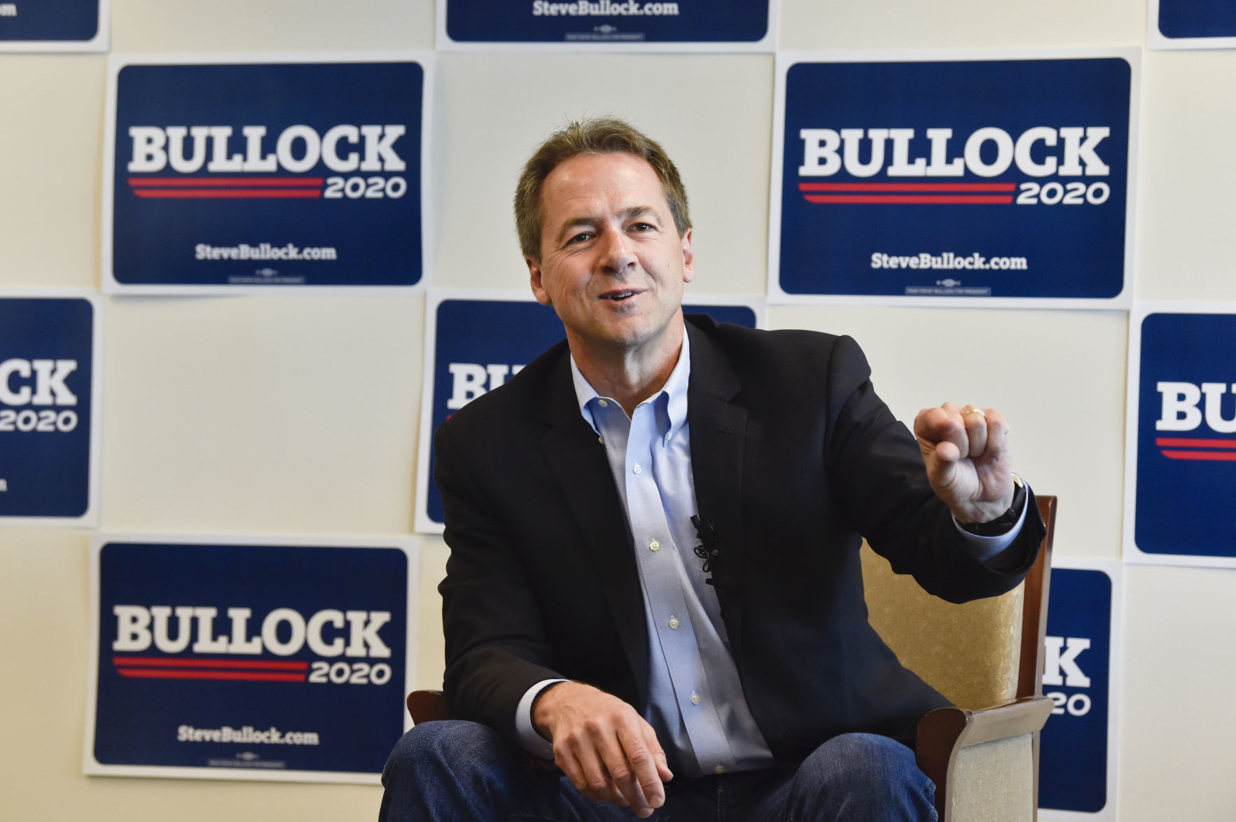 Gov. Steve Bullock, Democratic presidential candidate, holds a roundtable discussion